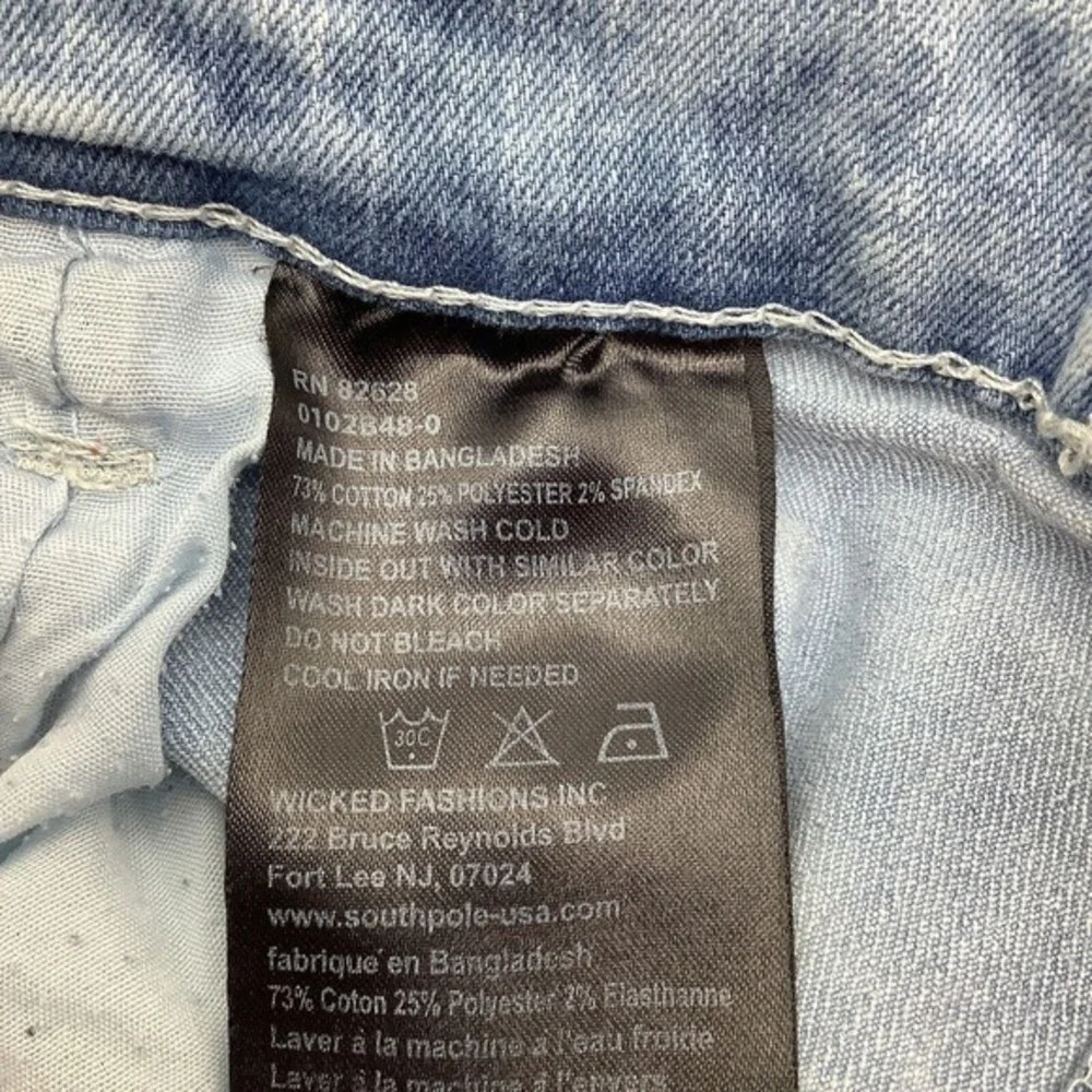 Southpole Mens Acid Wash Stretch Shorts‎ Size 46